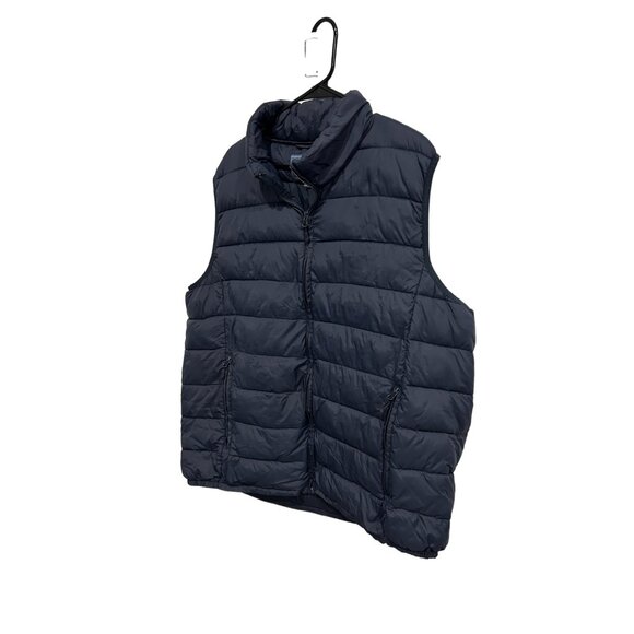 G.H. Bass & Co. Puffer Vest Navy Quilted Full Zip Pockets Sz XXL - Picture 3 of 9